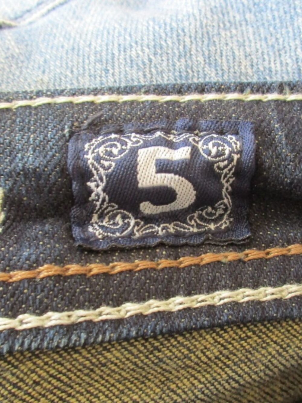 LA IDOL Jeans Size 5 Low Rise Dark Blue Skinny Denim - Picture 11 of 12